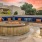 seating surrounds outdoor fire pit
