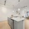 kitchen island with track lighting