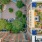 overhead shot of pool and courtyard